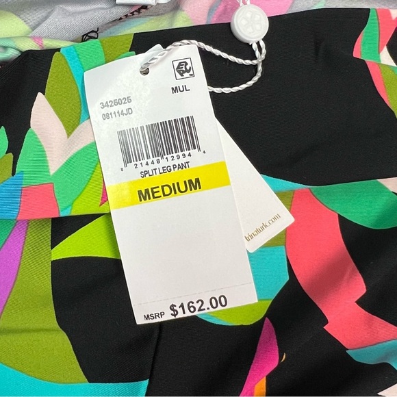 Trina Turk Birds Women’s Of Paradise Printed Split Hem Coverup Pants Size M - Picture 6 of 8